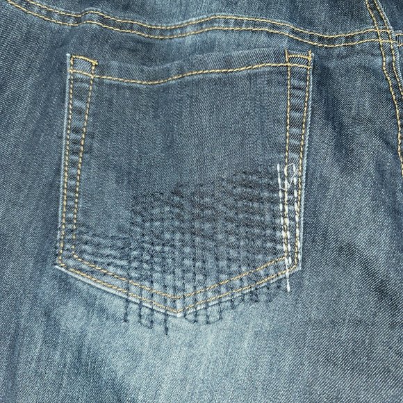 Indigo Thread Co. Stretch Denim Pick Stitched & Distressed Ankle Jeans - Picture 5 of 8